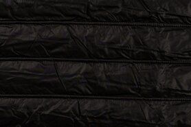 Mantelstoffen - Doorgestikte stof - dyncy quilt - zwart - 22503-069