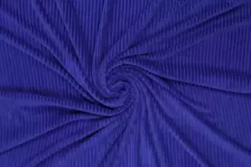 Kobalt blauwe stoffen - Tricot stof - Corduroy - kobaltblauw - 0729-650