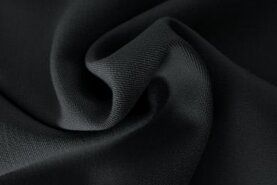265gr/M² - Polyester Stoff - Stretch Gabardine Colombo - schwarz - 0135-999