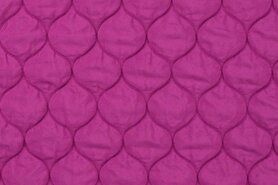 Durchgestickt - Doorgestikte stof - quilty silvio - cyclaam roze - Q22610-180