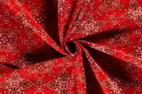 Gewebe - Textiler Stoff - abstrakt - rot - 20830-015