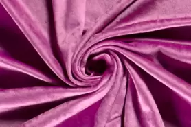Avondkleding stoffen - Polyester stof - fluweel - fuchsia - 20054-017