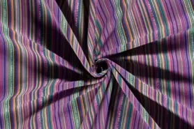 Nooteboom stoffen - Polyester stof - jacquard strepen - multi - 20310-004