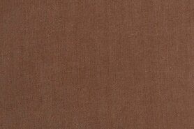 Bruine stoffen - Spijkerstof - ringspun lichte stretch - kastanjebruin - 997307-335