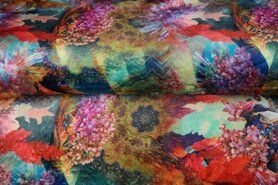 Trui stoffen - Polyester stof - digitaal faux fur fantasie - 22009-12 