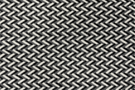 Sweater - Jersey Stoff - Punta di Roma - abstrakt - weiß schwarz grau - JT121