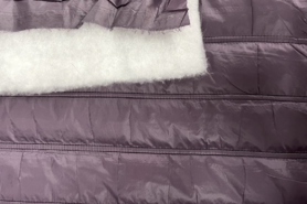 Gestepte voering stoffen - Doorgestikte stof - quilt - mauve - JT135