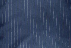 Punta di Roma stoffen - Tricot stof - Punta di Roma - krijtstreep - blauw - JT113
