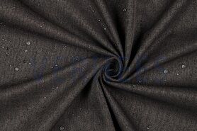 Aankleedkussen stoffen - Polyester stof - outdoor waterproof gemeleerd - taupe bruin - 4234-001