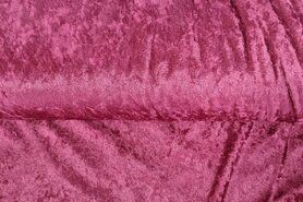 Versiering stoffen - Velours de panne stof - aubergine - S4