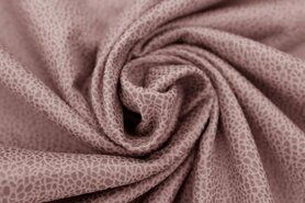 Zachte stoffen - Kunstleer stof - unique leather suede - roze - 0541-821
