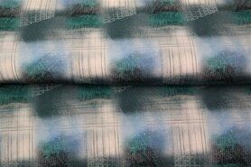 Multi kleur stoffen - Tricot stof - French Terry - digitaal fantasie - multi - 22067