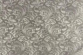 Paisley - Polyester Stoff - Stretch Polyester - Paisley - beige - JT166