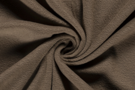 Taupe stoffen - Fleece stof - taupe - 9111-154