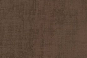 Exclusieve meubelstoffen - Polyester stof - Interieur- en gordijnstof fluweelachtig patroon - donkerbeige/bruin - 066340-F7-X