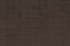 Meubelstoffen - Polyester stof - Interieur- en gordijnstof fluweelachtig patroon - taupe - 066340-V7-X