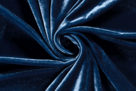 Witte tricot stoffen - Tricot stof - fluweel rekbaar - indigo - 3348-106