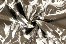Taupe grau - Viskose Stoff - abstrakt - taupe grau - 20152-054