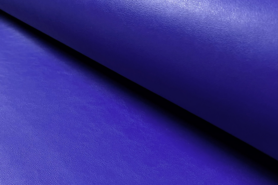 Kobalt blauwe stoffen - Kunstleer stof - kobaltblauw - 1268-005