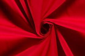 Decoratie en aankleding stoffen - Katoen stof - uni - rood - 5569-015