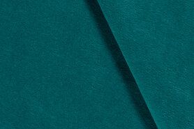 Blauwgroene stoffen - Tassen vilt 7071-024 Petrol 3mm 