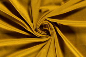 Gele stoffen - Tricot stof - oker - 2194-534