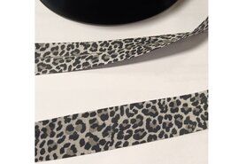 Biasband* - Biasband 20 mm - leopard - wit zwart - Bi250.27