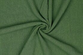 Baumwollstoffe - Katoen stof - slub washed - groen - 7477-009