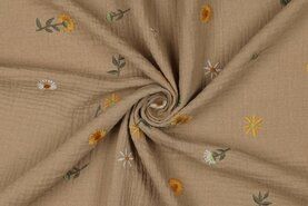 Kleidung - Baumwolle - hydrophil - Blumen - beige - 3301-028