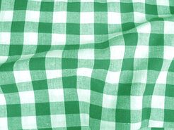 Decoratie en aankleding stoffen - Katoen stof - Boerenbont ruit (1,5 cm) - groen - 5583-025