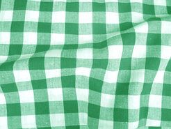 Hooimadam stoffen - Katoen stof - Boerenbont ruit (1,5 cm) - groen - 5583-025