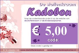 Geschenkgutscheine - Kadobon 5 euro