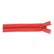Kunststoff-Reißverschlüsse - nahtverdeckter Reissverschluss 60 cm rot