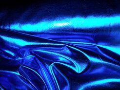 Exclusieve stoffen - Kunstleer stof - Dikke lamee stretch - kobaltblauw - 9746-005