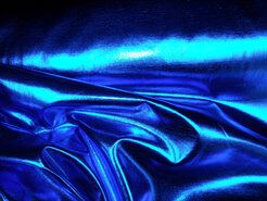 Gladde stoffen - Kunstleer stof - Dikke lamee stretch - kobaltblauw - 9746-005