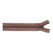 Donkerbruine stoffen - Blinde rits 60 cm Donkerbruin 881