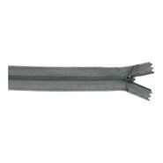 Grau - nahtverdeckter Reissverschluss 60 cm grau