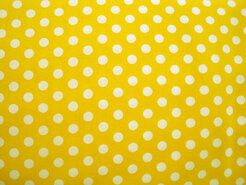 Gele stoffen - Katoen stof - balletjes zonnig - maisgeel - 5576-035