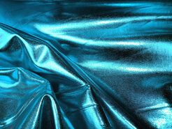 Leatherlook stoffen - Kunstleer stof - Dikke lamee stretch - aqua - 9746-023