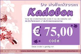 Cadeaubonnen - Kadobon 75 euro