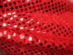 Feeststoffen - Paillette stof - rood - 0142-425