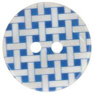 Standaard knopen - Knoop geruit blauw 5601-28-215