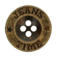 Effen / uni knopen - Knoop grijs Jeans-Time 1,8 cm (5542-28)*