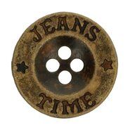 Ronde knopen - Knoop grijs Jeans-Time 1,8 cm (5542-28)*