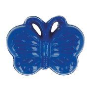 Dieren motief - Kinderknoop vlinder kobaltblauw (5604-1-215)*