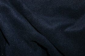 Plaid stoffen - Fleece stof - donkerblauw - 9111-008