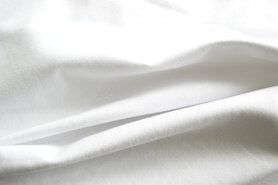 Uitverkoop - Tricot stof - uni - wit - 1773-050