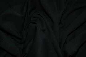 200gr/M² - Tricot stof - uni - zwart - 1773-069