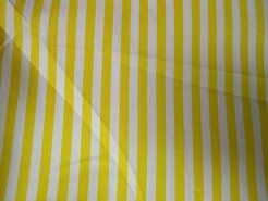 Gele gordijnstoffen - Katoen stof - streep - geel - 5574-035