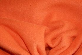 Sjaal stoffen - Fleece stof - neon - oranje - 9113-036